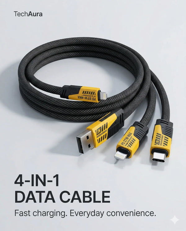 4in1 Fast Data Cable TechAura