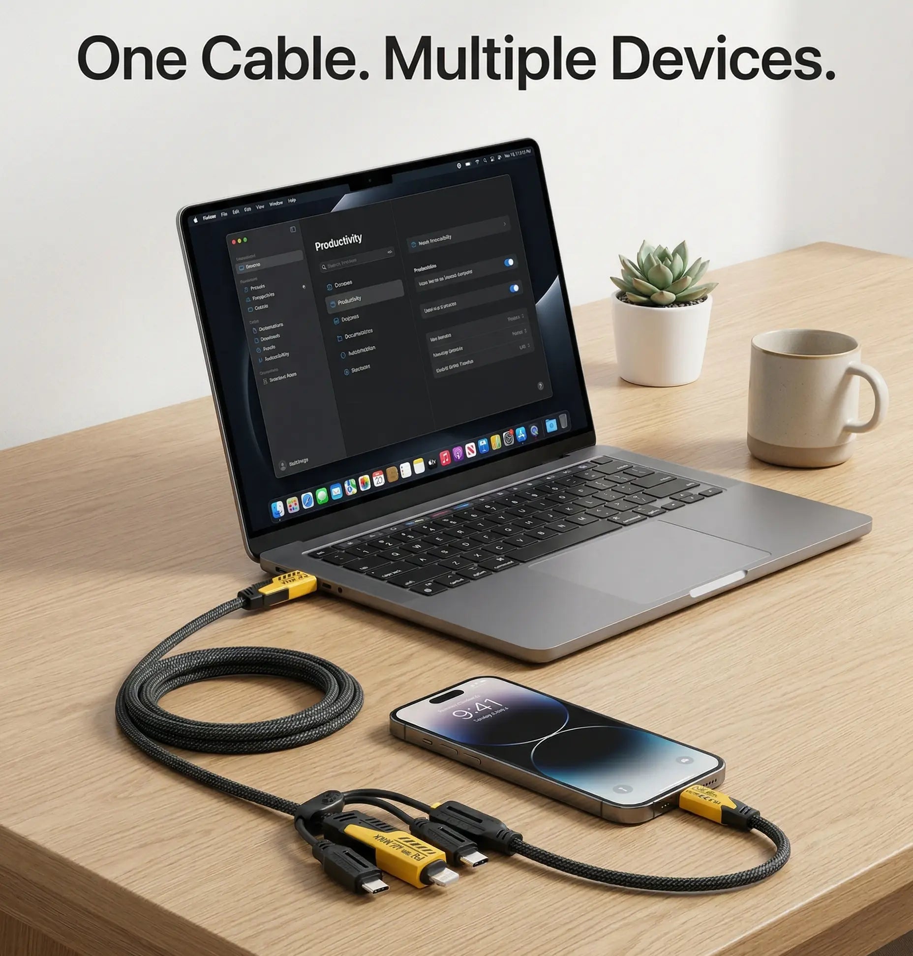 4in1 Fast Data Cable TechAura