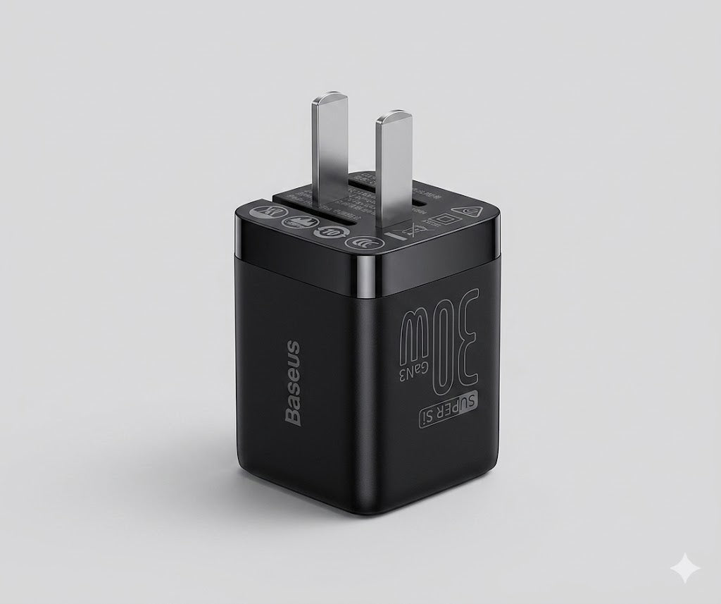 Baseus GaN3 30W Fast Charger TechAura