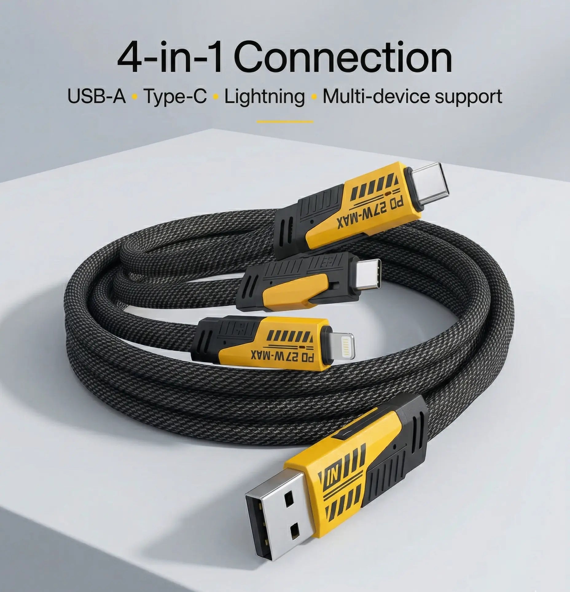 4in1 Fast Data Cable TechAura